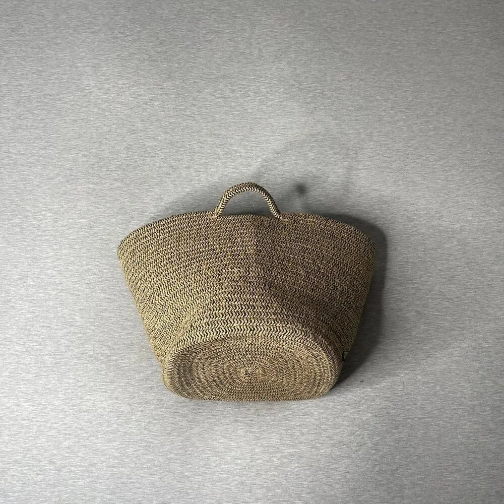 Target Cotton Rope 15” Round Storage Handles Basket